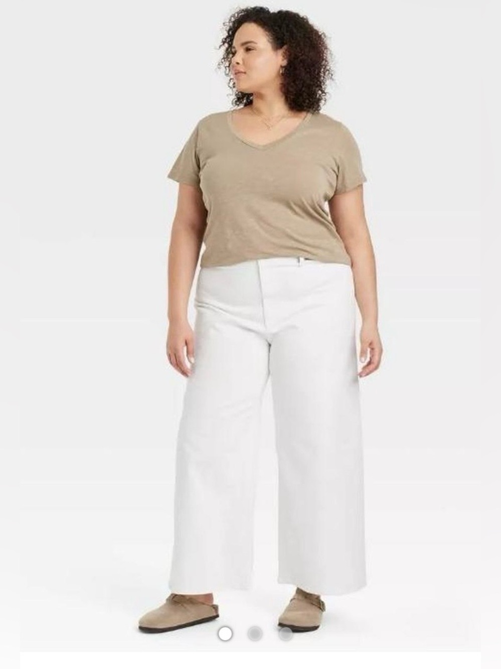 Universal Thread White Wide-Leg Sailor Jeans